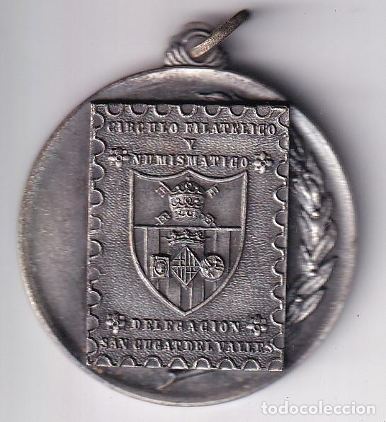 Medaglie tematiche: MEDALLA DEL CIRCULO FILATELICO DE BARCELONA DEL A&Ntilde;O 1969 DELEGACION SANT CUGAT VALLES (DIAMETRO 4cm)
