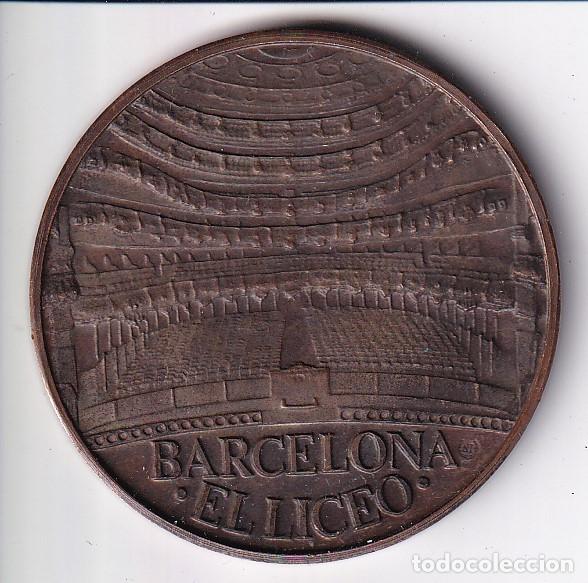 Medallas tem&aacute;ticas: MEDALLA CXXV ANIVERSARIO DEL GRAN TEATRO DEL LICEO DE BARCELONA 1847-1972 (DIAMETRO 4,5cm)