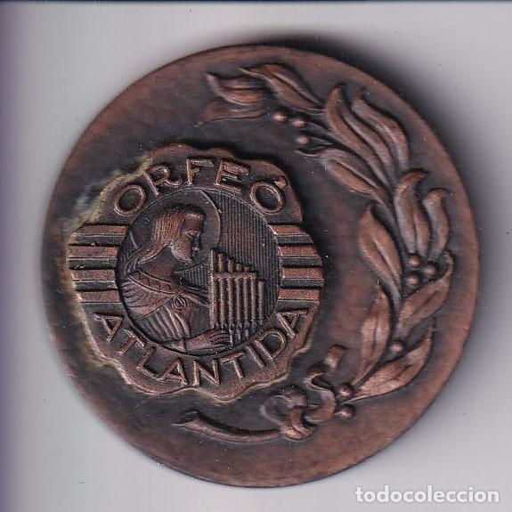 Medallas tem&aacute;ticas: MEDALLA DEL ORFEO ATLANTIDA DEL A&Ntilde;O 1966 (DIAMETRO 4,2cm)
