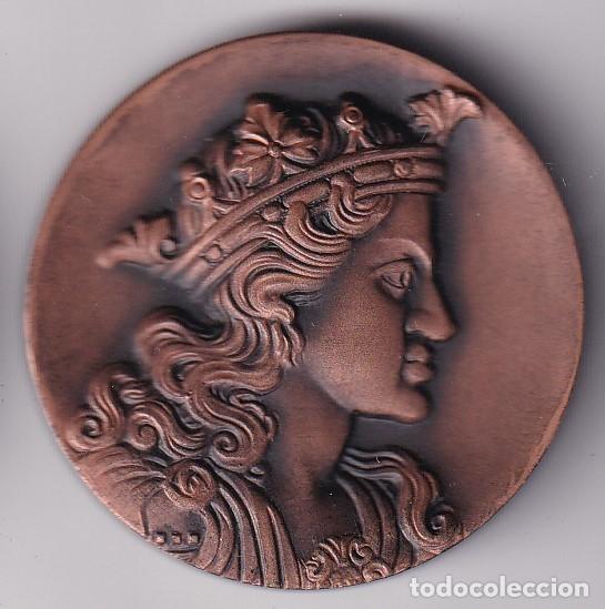 Thematic medals: MEDALLA CIRCULO FILATELICO Y NUMISMATICO DE BARCELONA DEL A&Ntilde;O 1966 - CAROLUS II (DIAMETRO 4,2cm)
