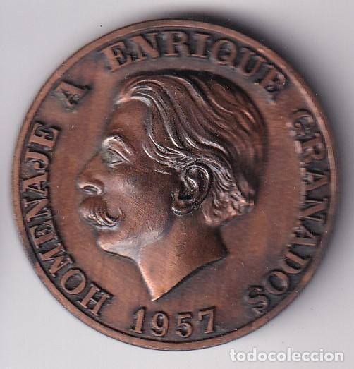 Medallas tem&aacute;ticas: MEDALLA HOMENAJE A ENRIQUE GRANADOS DEL A&Ntilde;O 1957 (DIAMETRO 4cm)