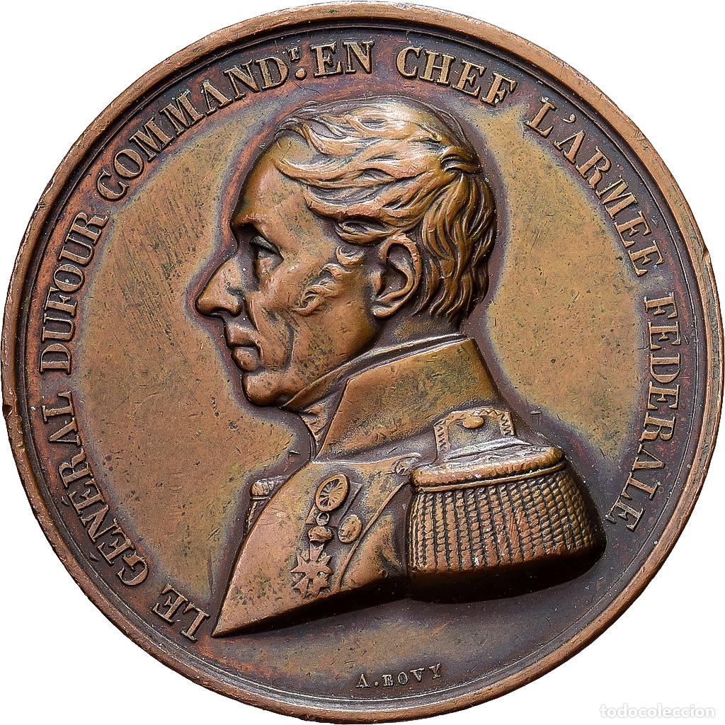 Medallas tem&aacute;ticas: [#1214351] Suiza, medalla, Le G&eacute;n&eacute;ral Dufour, 1847, Bronce, Bovy, MBC+