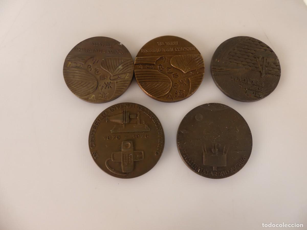 Thematic medals: JUEGO DE 5 MEDALLAS DE TELEFONICA