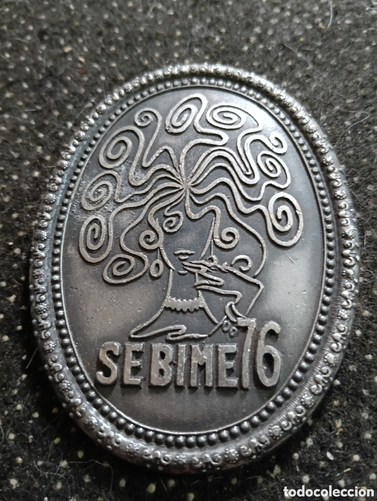 Medallas tem&aacute;ticas: MEDALLA 6&deg; SEMANA DE LA BISUTERIA DE MENORCA, SEBIME 76 metal mide 7 x 5,5 cm