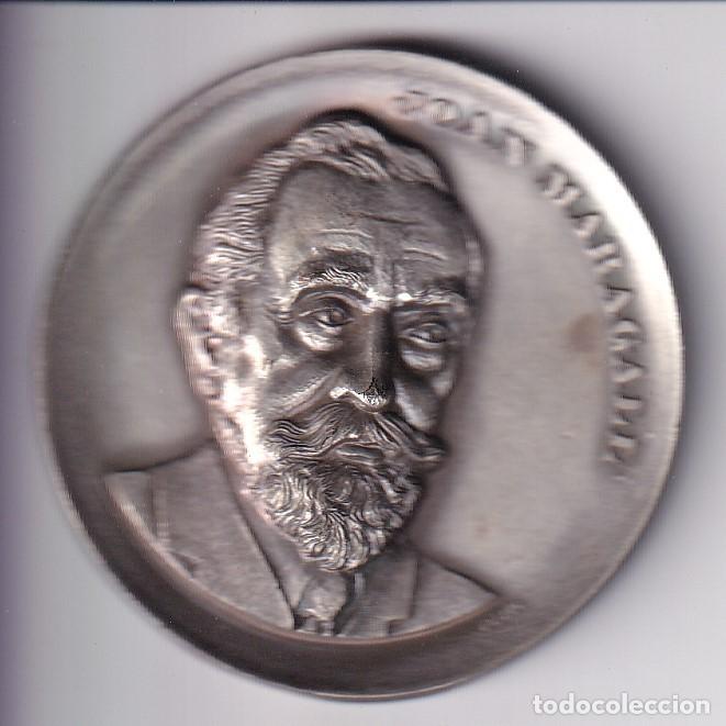 Medallas tem&aacute;ticas: MEDALLA DE JOAN MARAGALL DE 5 CM DE DIAMETRO (PUJOL) POETA I PEDAGOG A&Ntilde;O 1968