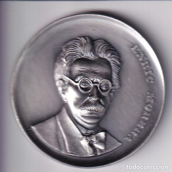 Medallas tem&aacute;ticas: MEDALLA DE ENRIC MORERA DE 5 CM DE DIAMETRO (PUJOL) LA VEU MUSICAL DE CATALUNYA