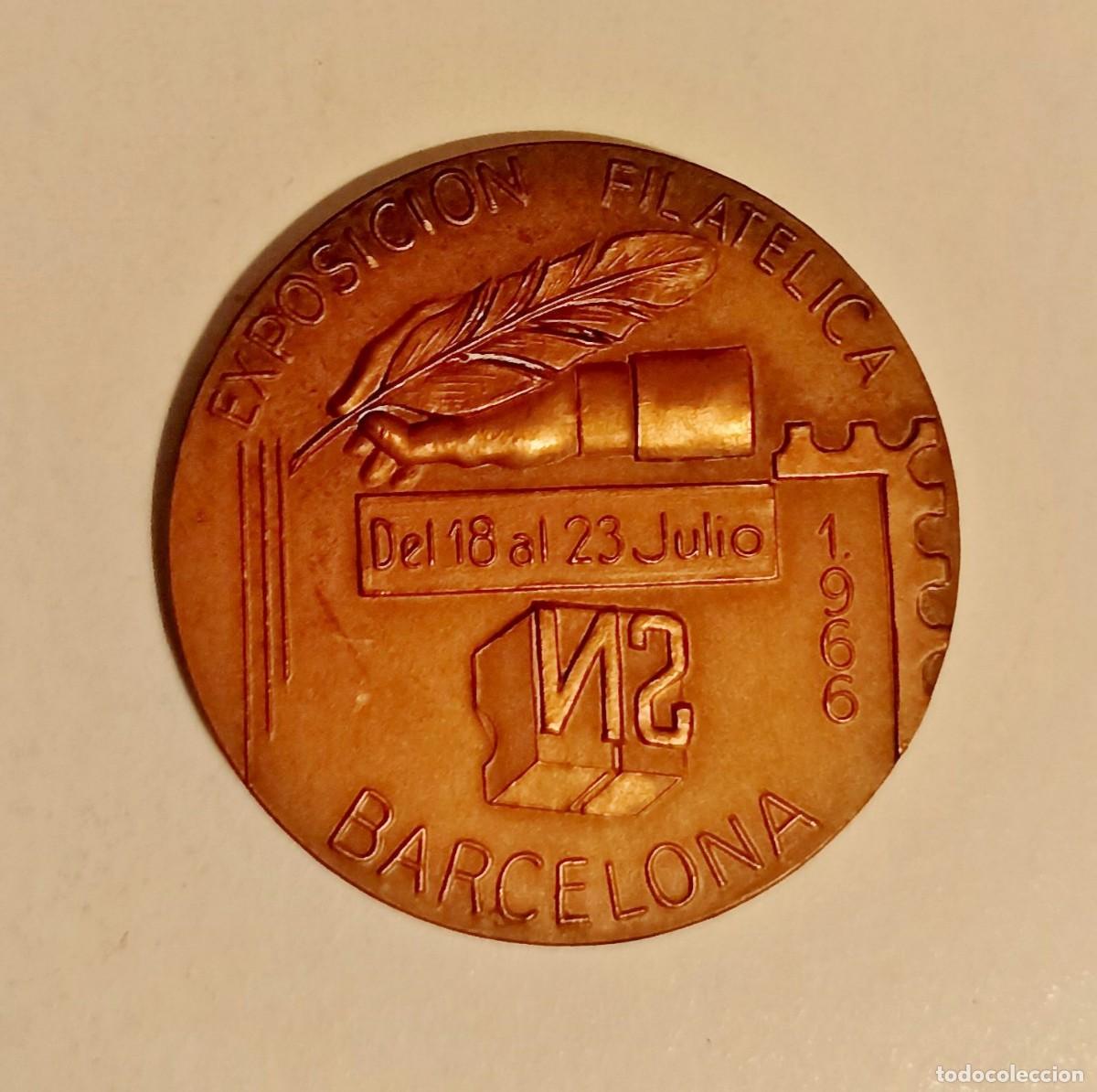 Medallas tem&aacute;ticas: EXPOSICI&Oacute;N FILATELICA BARCELONA DEL 18 AL 23 JULIO 1966