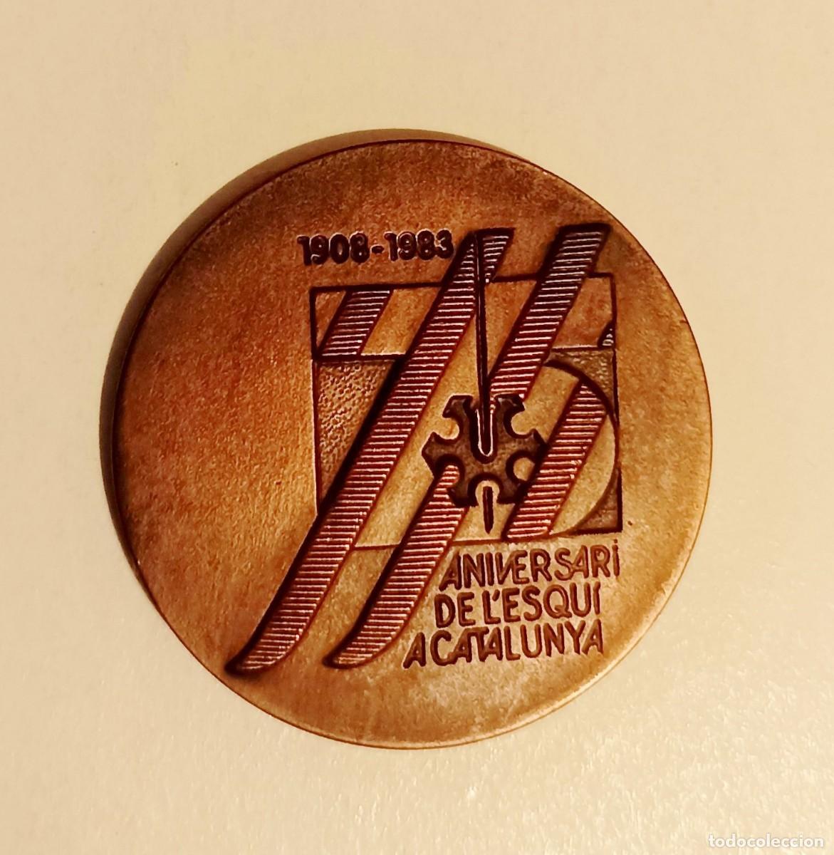 Medallas tem&aacute;ticas: MEDALLA ANIVERSARI DEL ESQUI A CATALUNYA 1908 - 1983