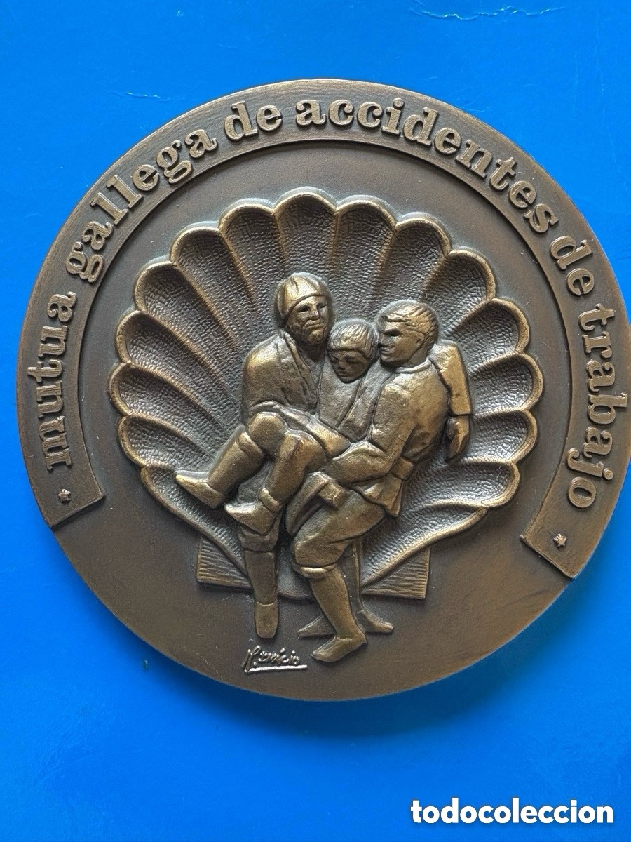 Medallas tem&aacute;ticas: Medalla de bronce Mutua Gallega de Accidentes de Trabajo firmada, C. Rehabilitaci&oacute;n Ramon Juega(A20