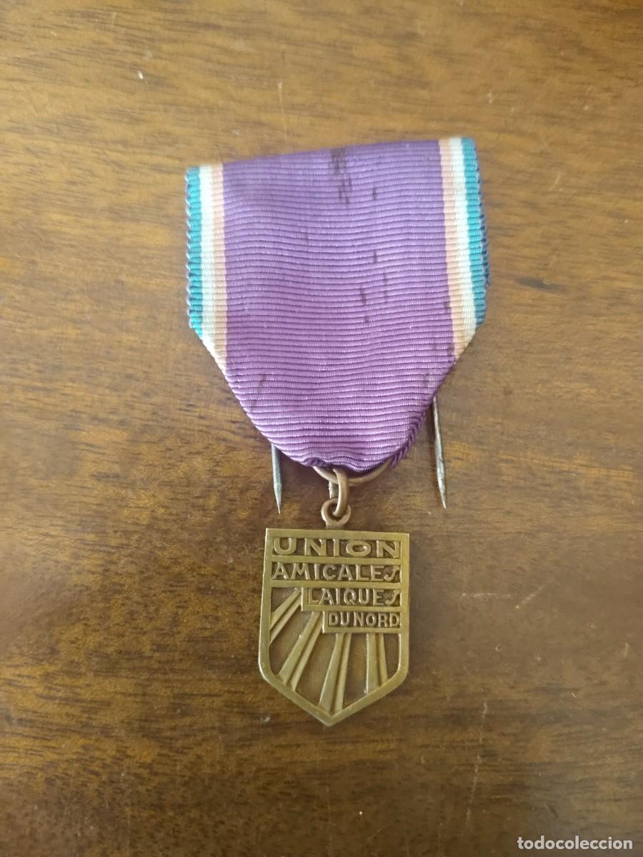 Medallas tem&aacute;ticas: Medalla Uni&oacute;n Amicales Laiques Dunord. Francia.