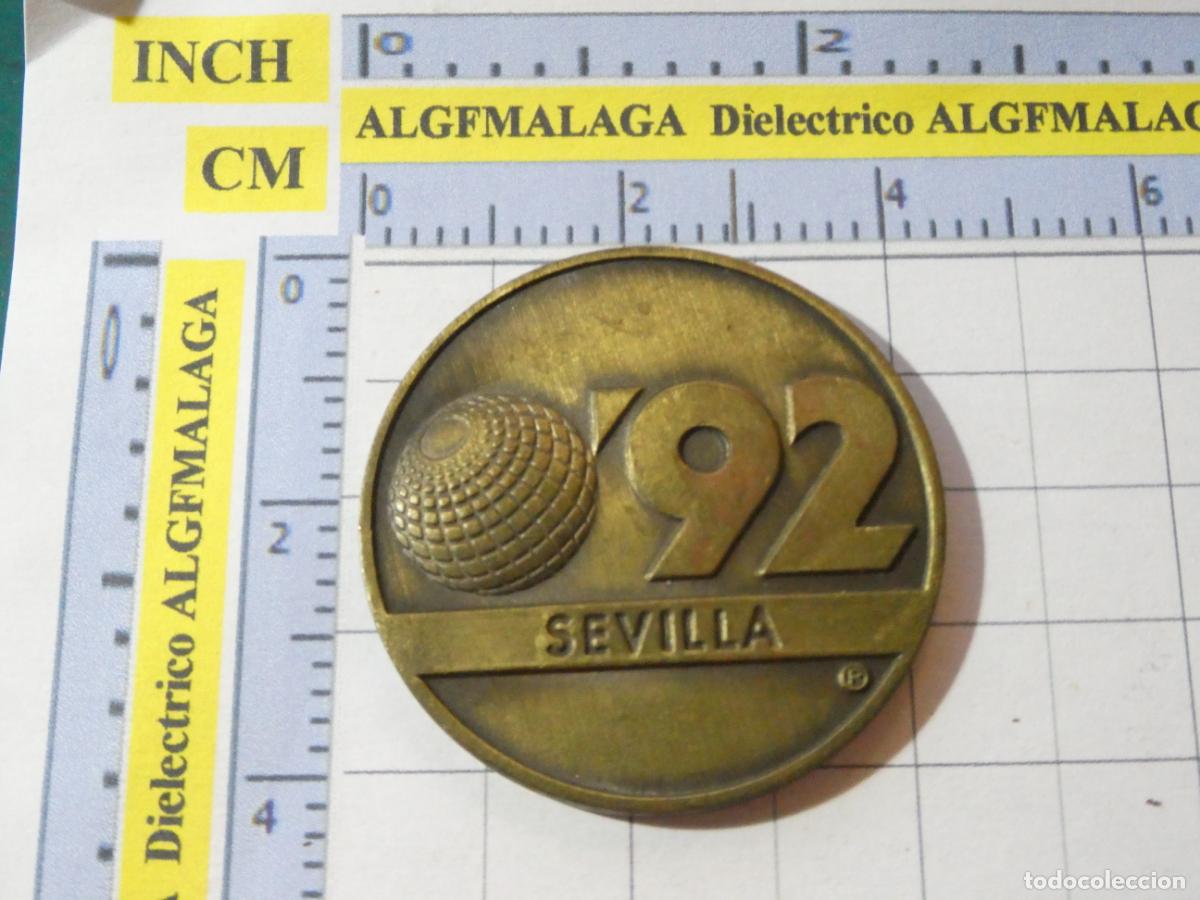 Medallas tem&aacute;ticas: MONEDA FICHA MEDALLA EXPO 92 1992 SEVILLA. LA CARTUJA MODELO GRANDE.