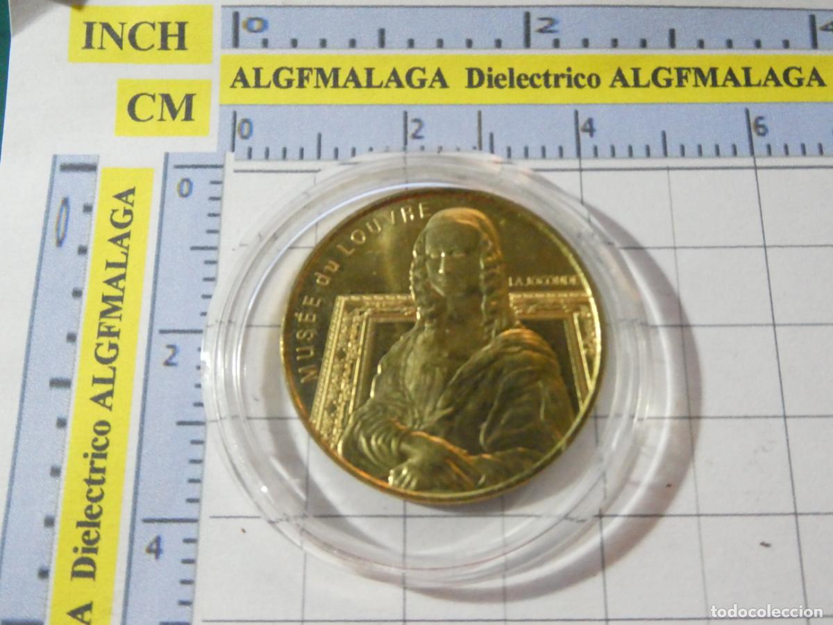 Medallas tem&aacute;ticas: MONEDA FICHA MEDALLA MUSEO DEL LOUVRE PARIS FRANCIA LA GIOCONDA