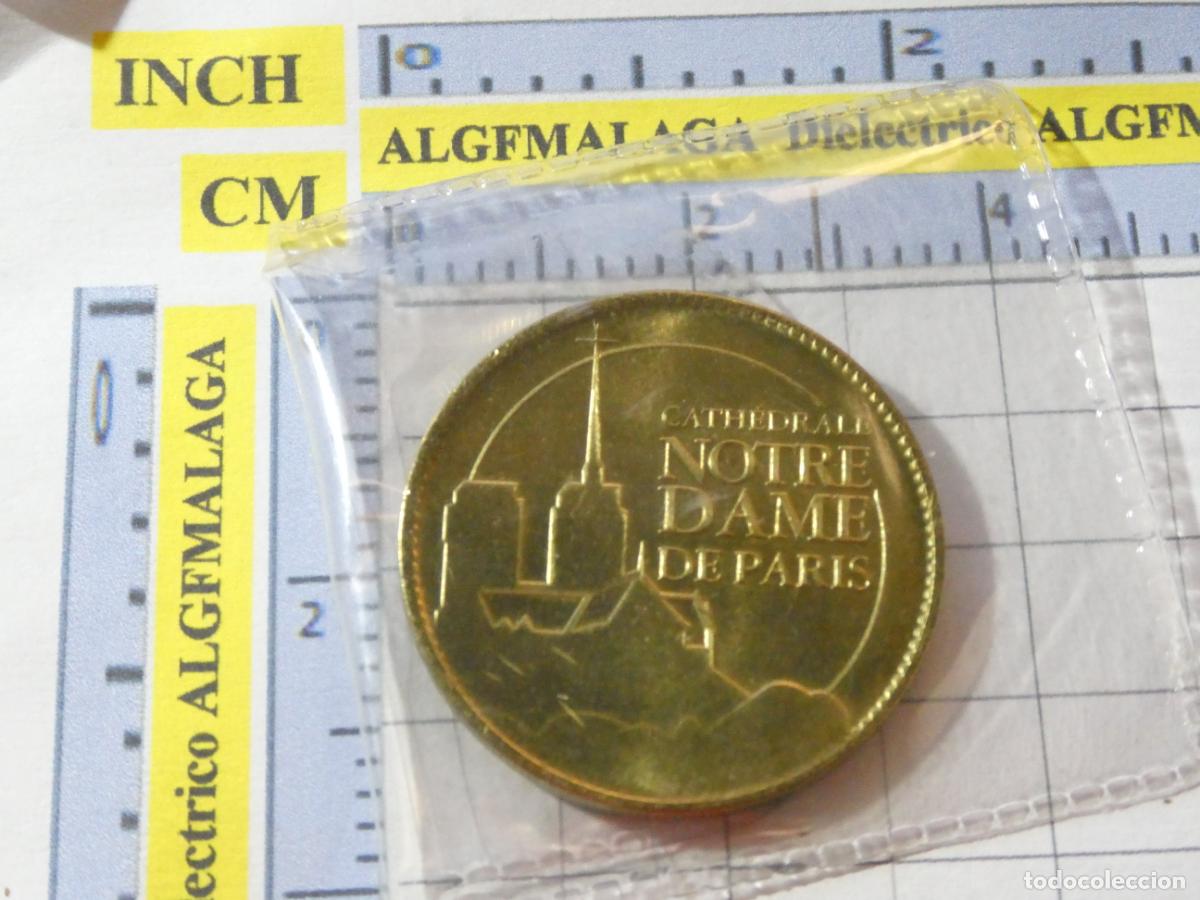 Medallas tem&aacute;ticas: MONEDA FICHA MEDALLA CATEDRAL DE NOTRE DAME PARIS FRANCIA