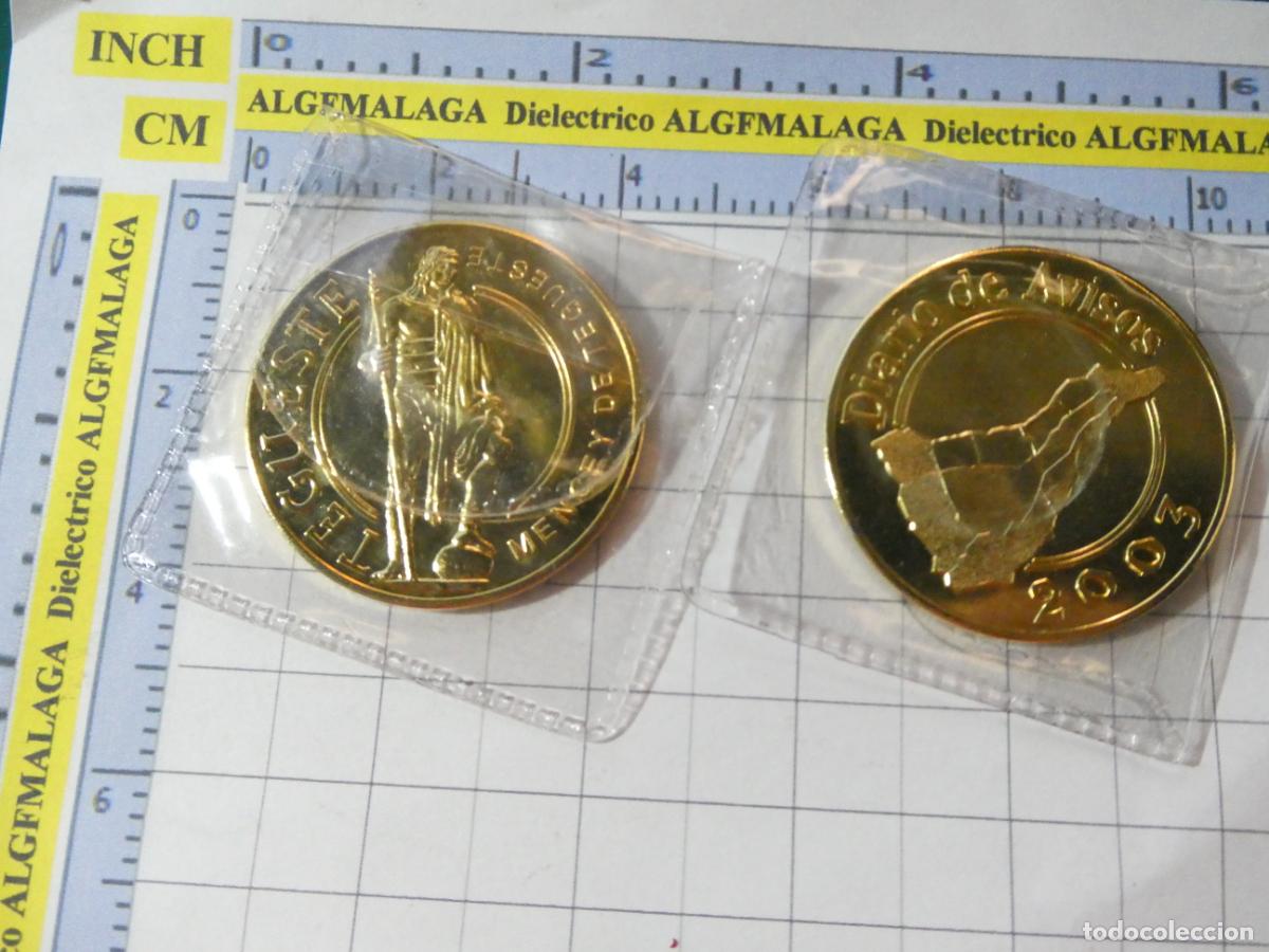 Medallas tem&aacute;ticas: MONEDA FICHA MEDALLA ISLAS CANARIAS 2003. MENCEY DE TEGUESTE. GUANCHES. DIARIO AVISOS