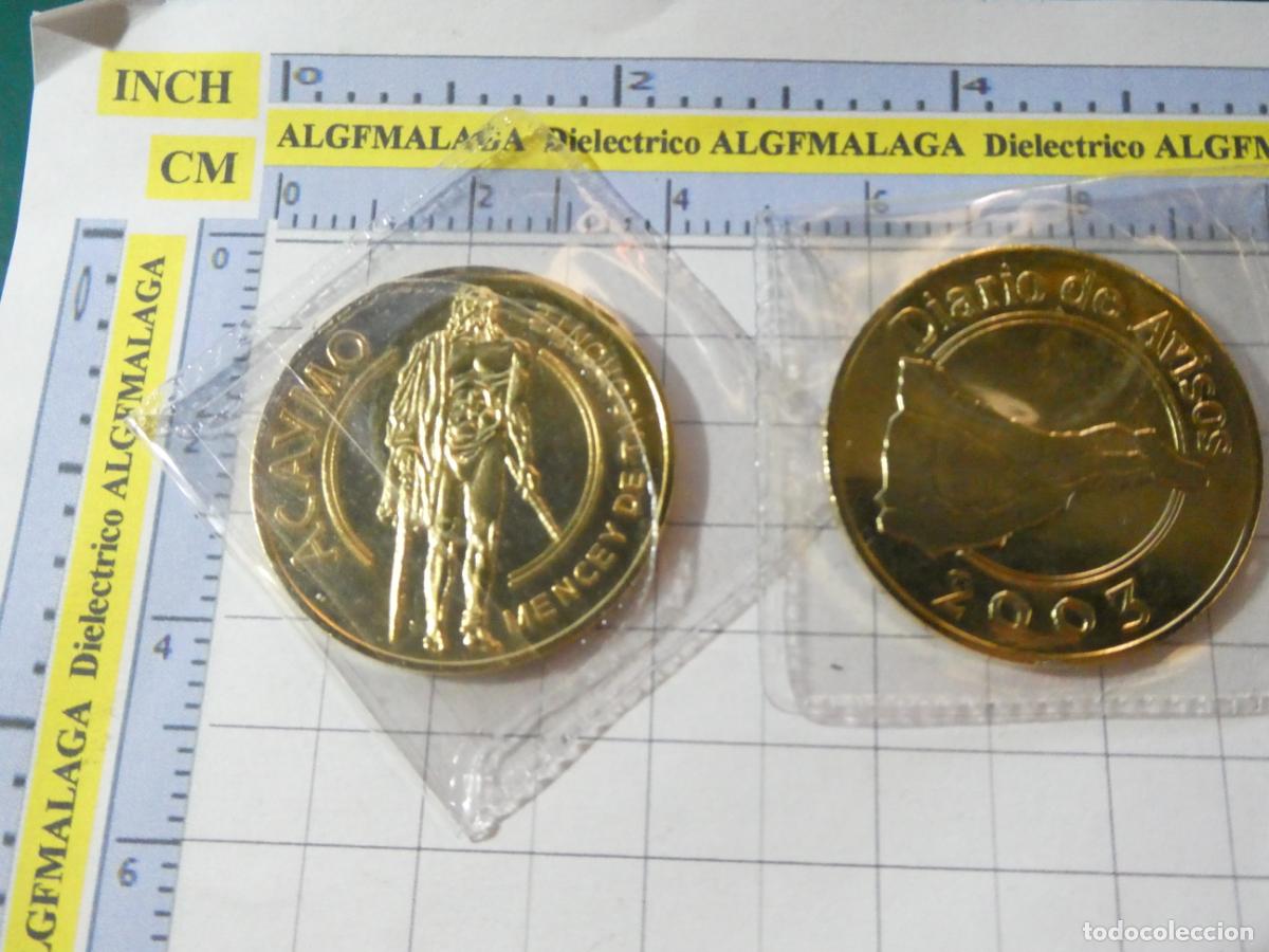 Medallas tem&aacute;ticas: MONEDA FICHA MEDALLA ISLAS CANARIAS 2003. ACAYMO MENCEY TACORONTE. GUANCHES. DIARIO AVISOS