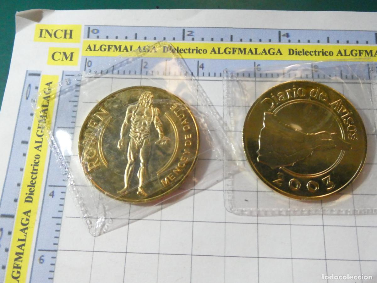 Medallas tem&aacute;ticas: MONEDA FICHA MEDALLA ISLAS CANARIAS 2003. ROMEN MENCEY DE DAUTE. GUANCHES. DIARIO AVISOS