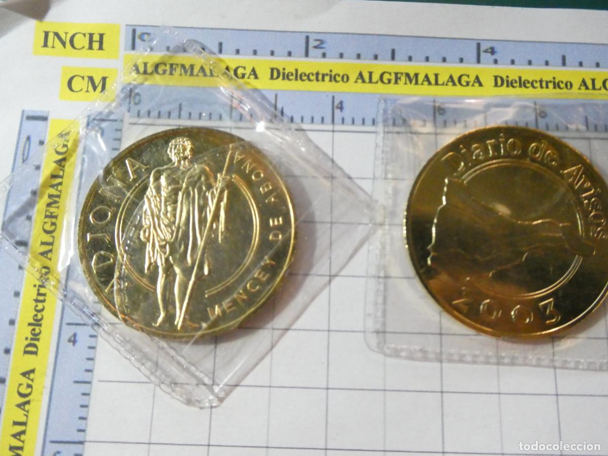 Medallas tem&aacute;ticas: MONEDA FICHA MEDALLA ISLAS CANARIAS 2003. ADJONA MENCEY DE ABONA. GUANCHES. DIARIO AVISOS