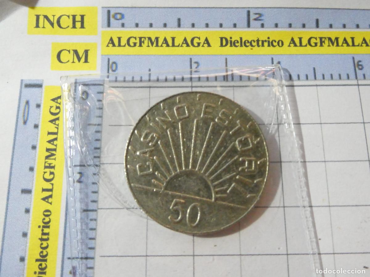 Medallas tem&aacute;ticas: MONEDA FICHA MEDALLA CASINO DE ESTORIL, PORTUGAL 50