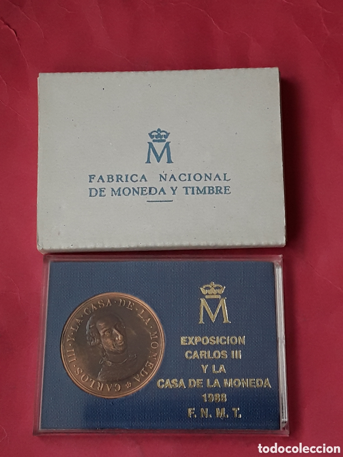 M&eacute;dailles th&eacute;matiques: MEDALLA COBRE 1988 BICENTENARIO CARLOS III. FNMT