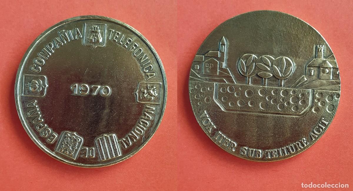 Medallas tem&aacute;ticas: Medalla Compa&ntilde;&iacute;a Telef&oacute;nica Nacional de Espa&ntilde;a 1970 &ndash; &rdquo;Vox Iter Sub Tellure Agit&rdquo;