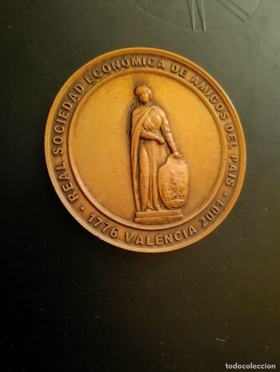 Medallas tem&aacute;ticas: MEDALLA DE MANO BRONCE 225 ANIVERSARIO REAL SOCIEDAD ECONOMICA AMIGOS DEL PAIS -1776 2001 - VALENCIA