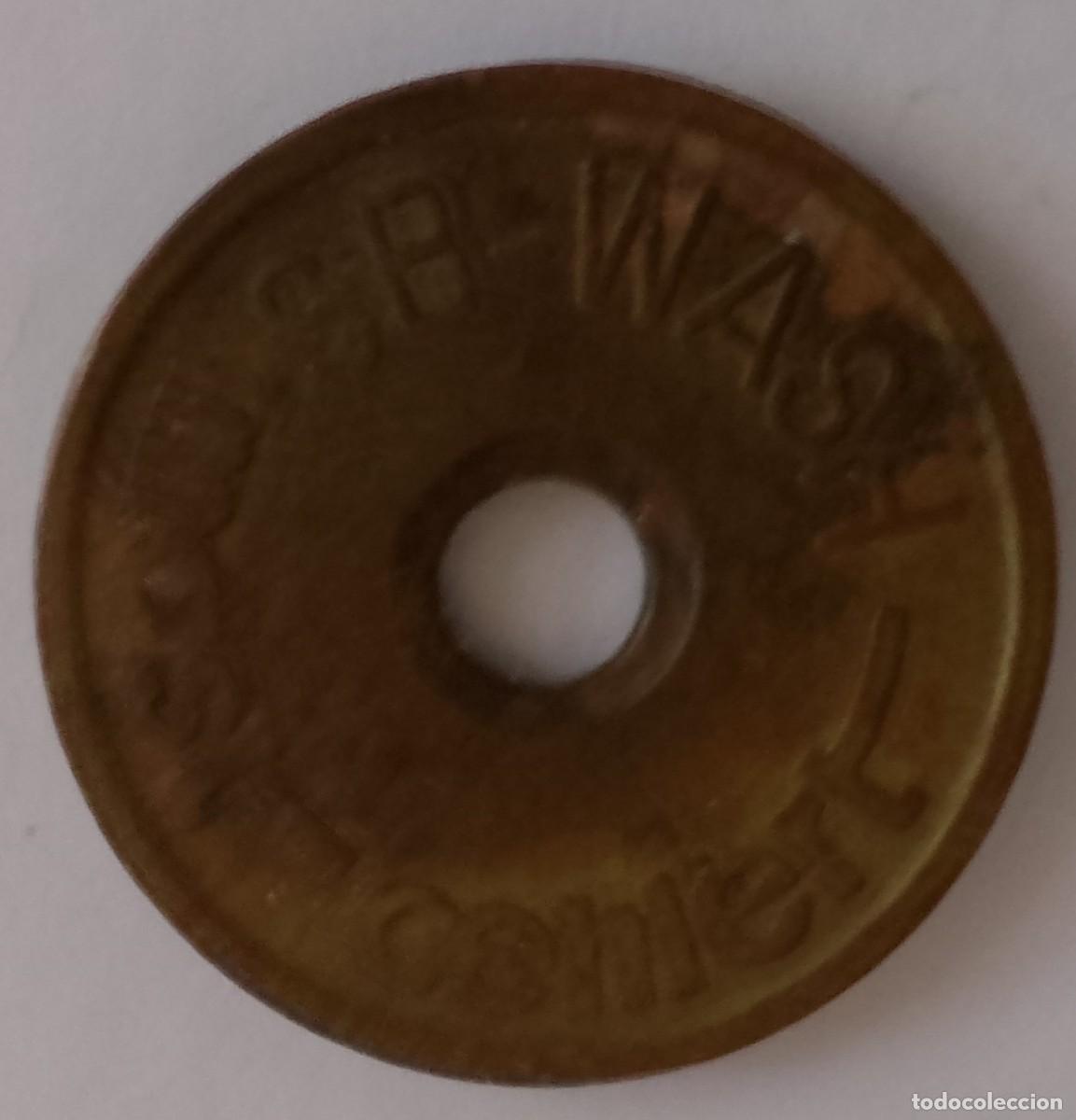 Medallas tem&aacute;ticas: FICHA DE LAVADO DE COCHES SB-WASH