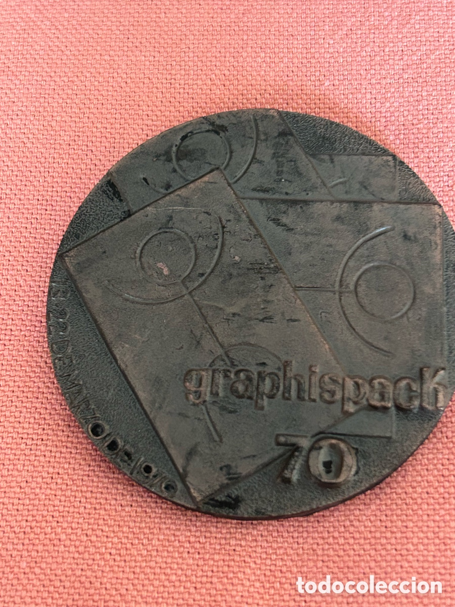 Medallas tem&aacute;ticas: Medalla de Bronce Graphispack 70 - Foto 3