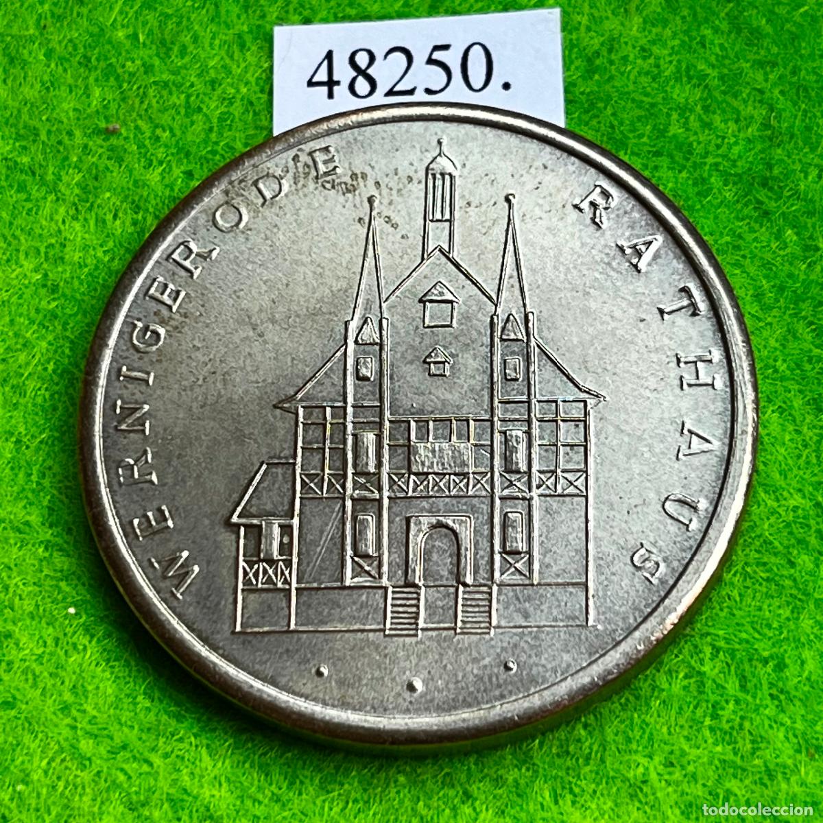 Medallas tem&aacute;ticas: Medalla Alemania comunista, Rathaus Wernigerode, DDR, RDA