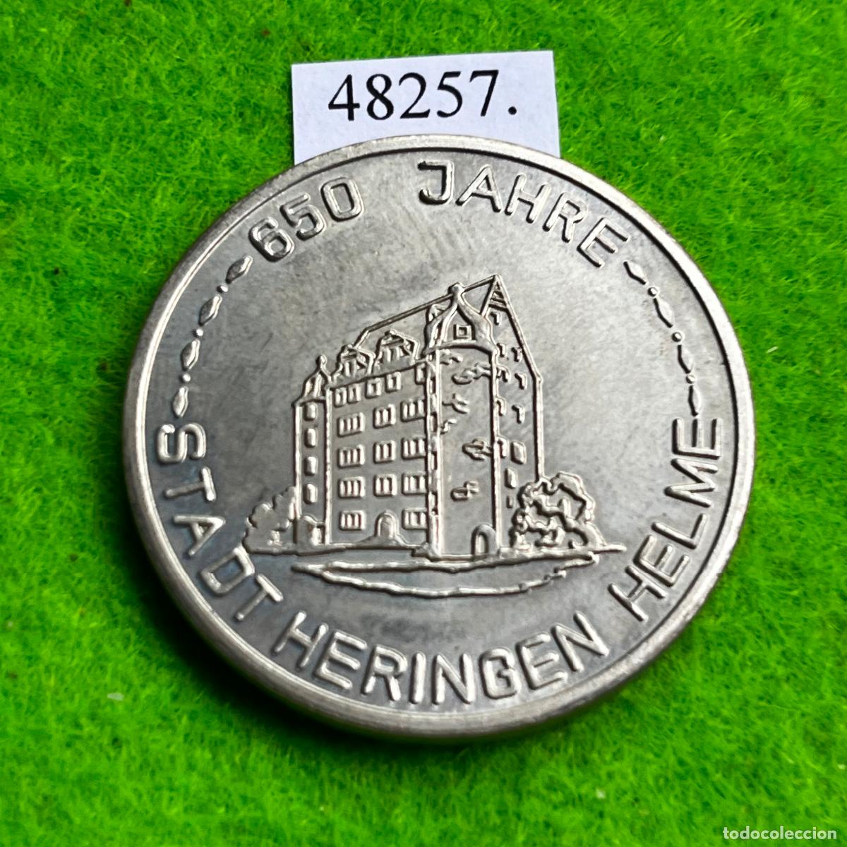 Medallas tem&aacute;ticas: Medalla Alemania comunista, 650 aniversario de la ciudad alemana de Heringen 1977, DDR, RDA