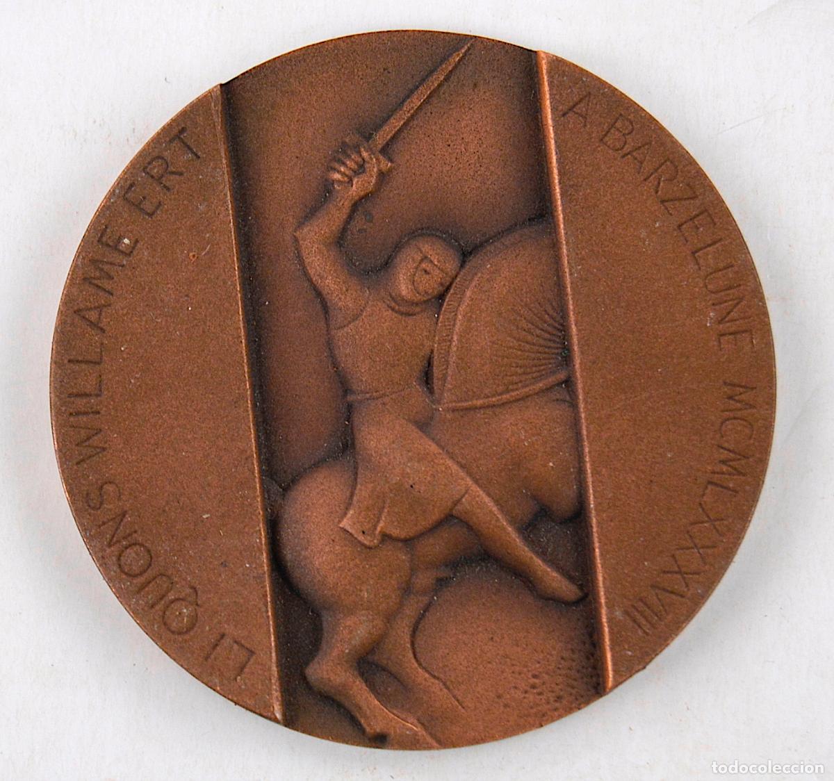 Medallas tem&aacute;ticas: Medalla XI Congreso Internacional de la Societe Rencesvals, Josep Maria Subirachs, caballero.