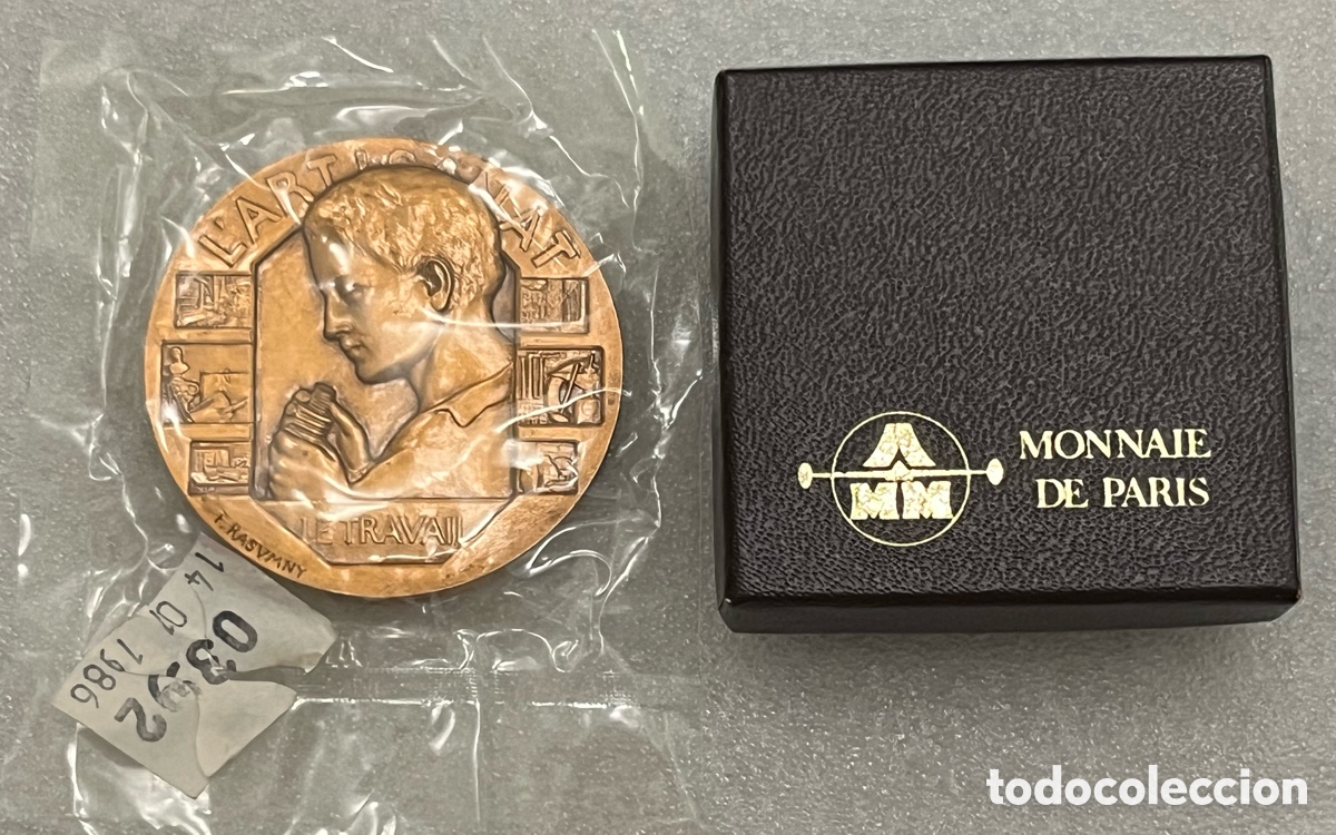 Medallas tem&aacute;ticas: Medalla de bronce L'Artisanat - Le Travail - La Monnaie de Paris