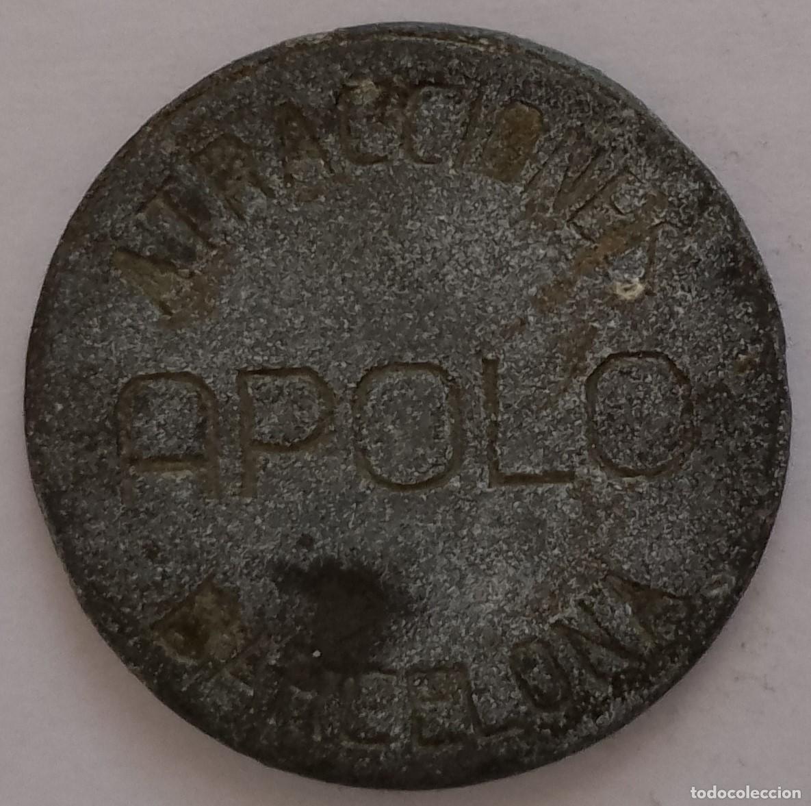 Medallas tem&aacute;ticas: FICHA DE ATRACIONES APOLO DE BARCELONA 15