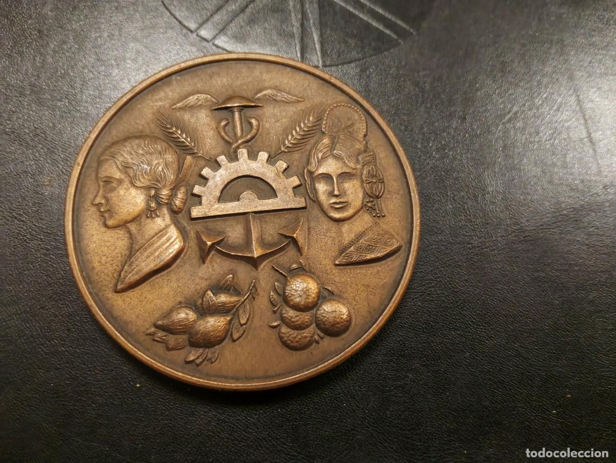 Medallas tem&aacute;ticas: MEDALLA DE MANO EN BRONCE - 125 ANIVERSARIO DIRECCION REGIONAL LEVANTE BANCO BILBAO - 1857 1982