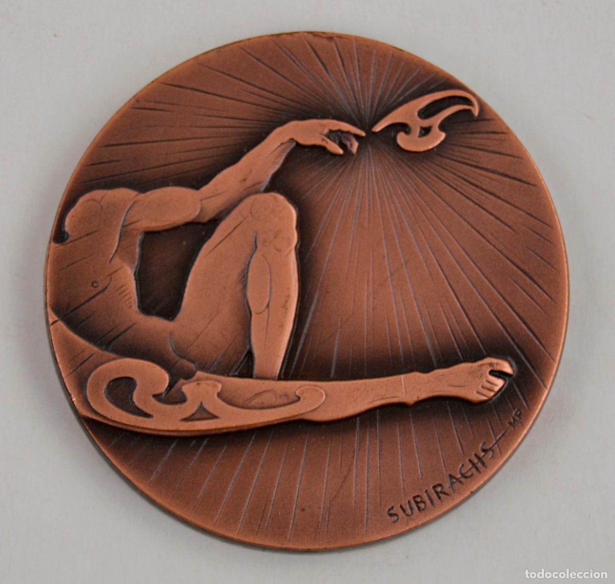 Medallas tem&aacute;ticas: Medalla congreso anestesistas, 1992, Josep Maria Subirachs, Anestesia 92, Barcelona.