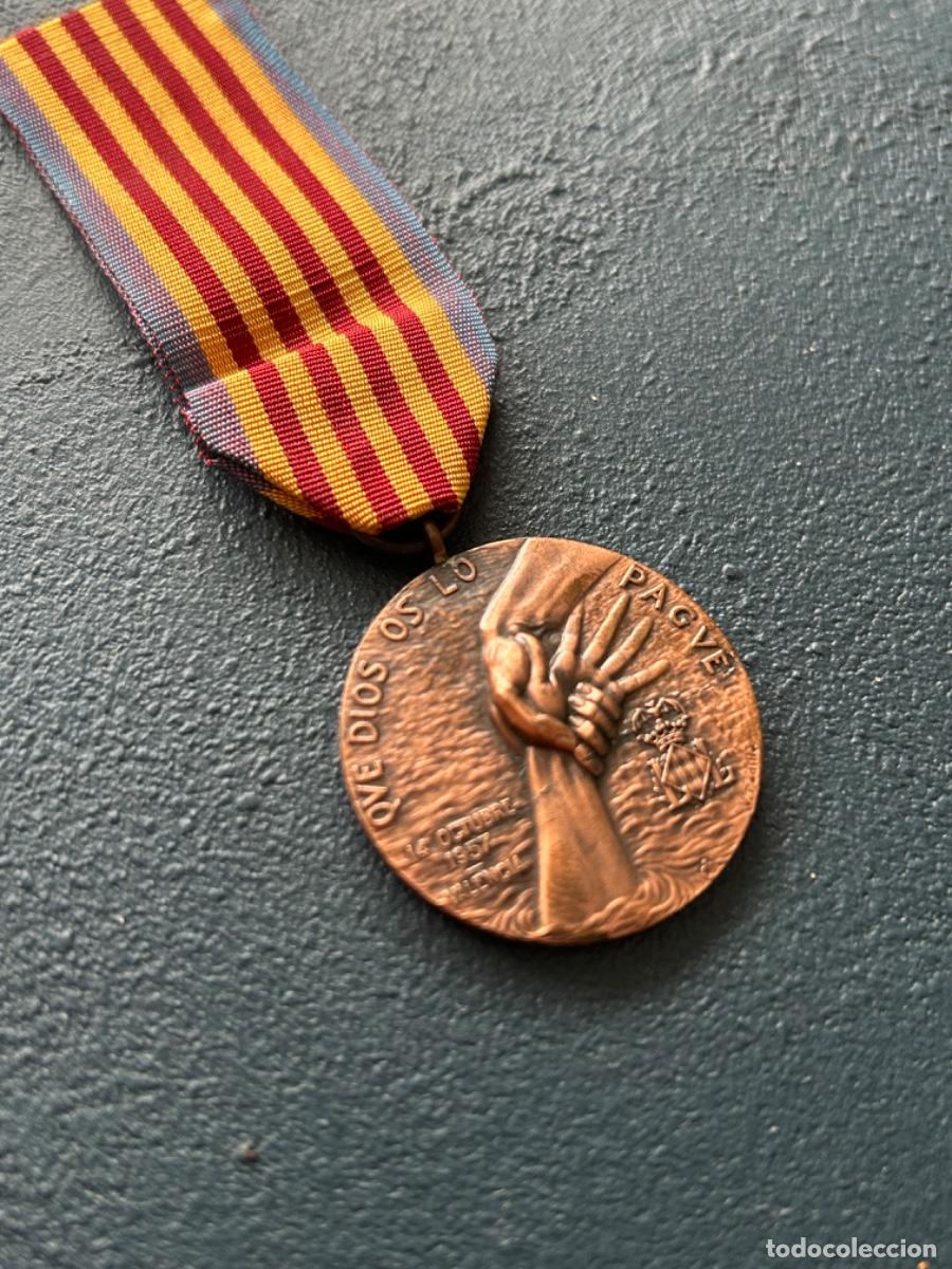 Medallas tem&aacute;ticas: Medalla conmemorativa inundaciones de valencia 1957