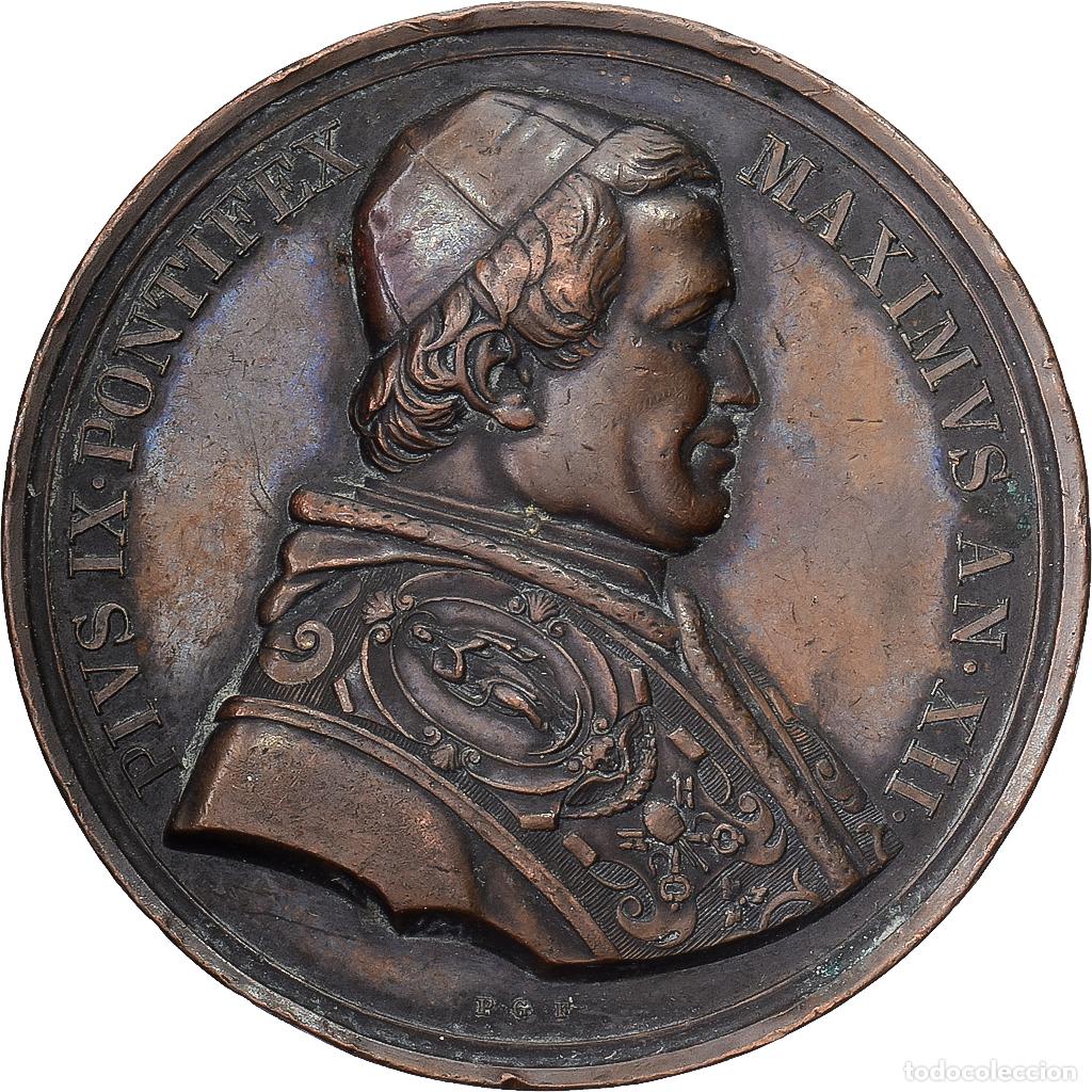 Medallas tem&aacute;ticas: [#1215106] CIUDAD DEL VATICANO, medalla, Pie IX, Inauguration de la Premi&egrave;re Ligne