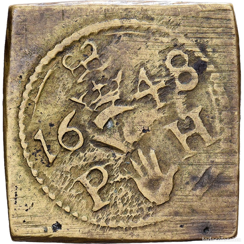 Medallas tem&aacute;ticas: [#1214775] Reino Unido, Poids Mon&eacute;taire, Angelot d'Or, 1648, Anvers, Lat&oacute;n, MBC