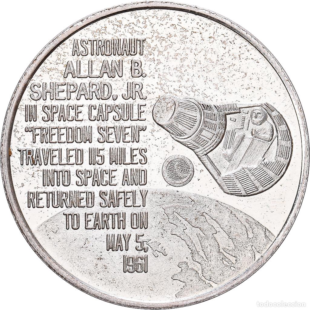 Medallas tem&aacute;ticas: [#1214588] Estados Unidos, zeton, Project Mercury, 1961, Plata, EBC