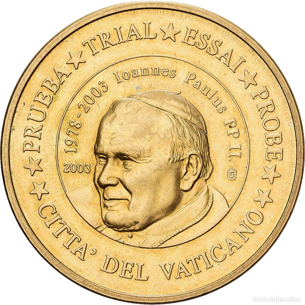 Medallas tem&aacute;ticas: [#1214612] CIUDAD DEL VATICANO, medalla, 50 C, Essai-Trial Jean Paul II, 2003, Cobre -