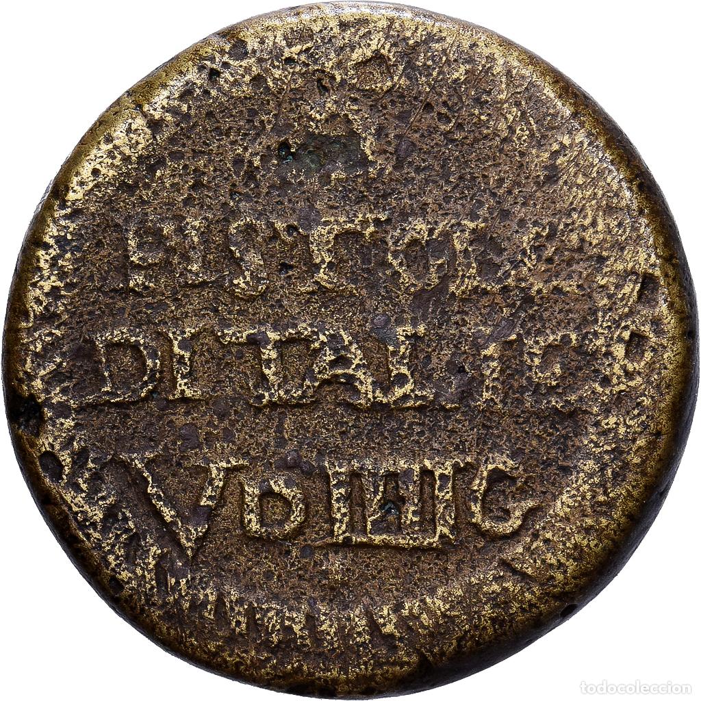 Medallas tem&aacute;ticas: [#1214674] Italia, Coin weight, 2 Pistoles d'Italie, V Deniers IIII Grains, n.d., Bronce