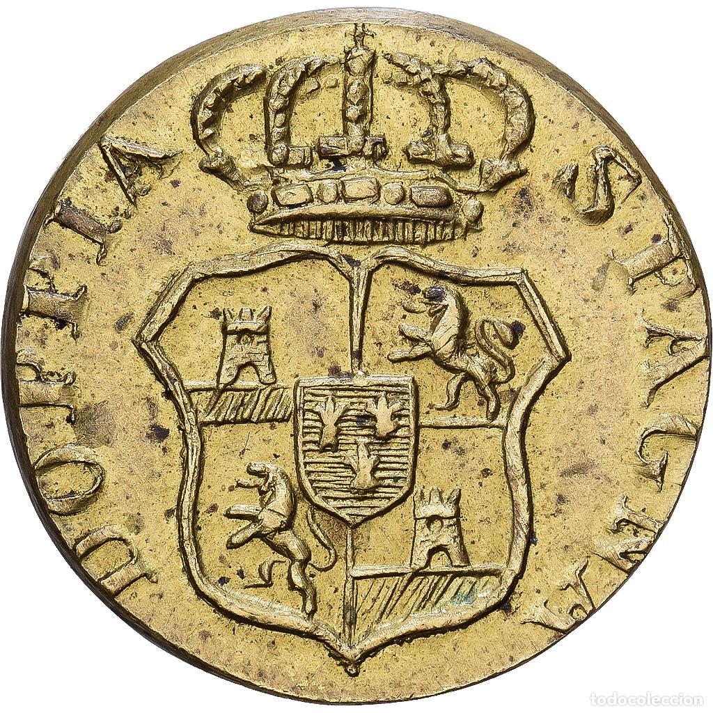 Medallas tem&aacute;ticas: [#1214693] Espa&ntilde;a, Poids Mon&eacute;taire, Double Ecu d&rsquo;Espagne appell&eacute; &ldquo;Doppia&rdquo;, Lat&oacute;n