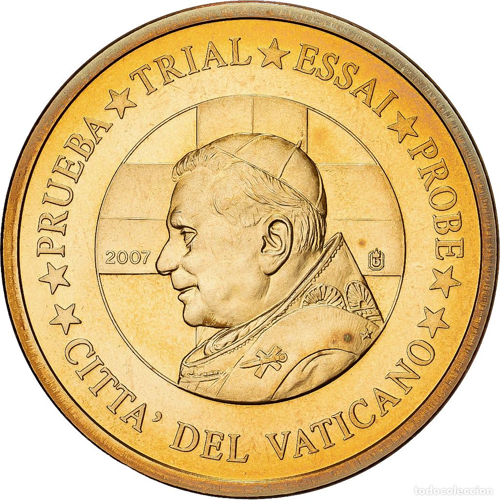 Medallas tem&aacute;ticas: [#1214815] CIUDAD DEL VATICANO, 50 Euro Cent, 50 C, Essai-Trial Benoit XVI, 2007