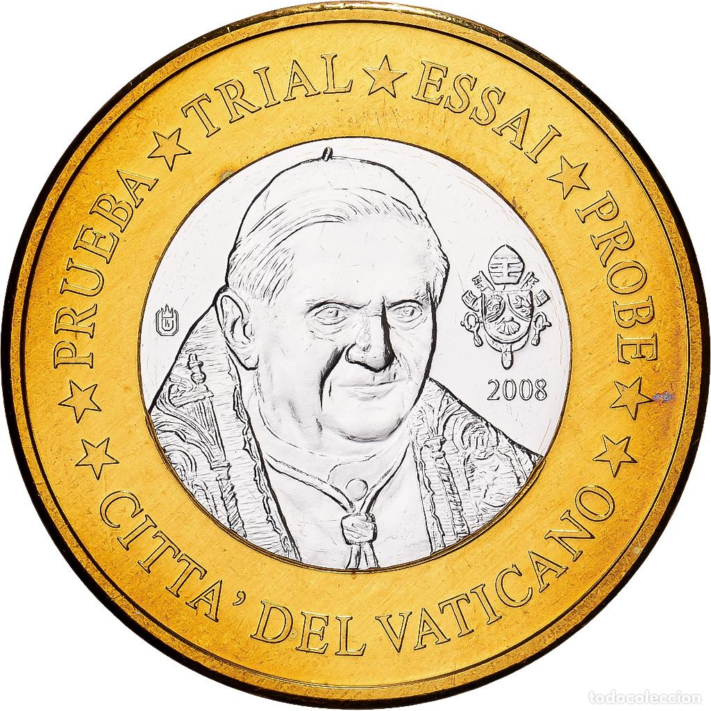 Medallas tem&aacute;ticas: [#1214818] CIUDAD DEL VATICANO, medalla, 1 E, Essai-Trial Benoit XVI, 2008, Bimet&aacute;lico