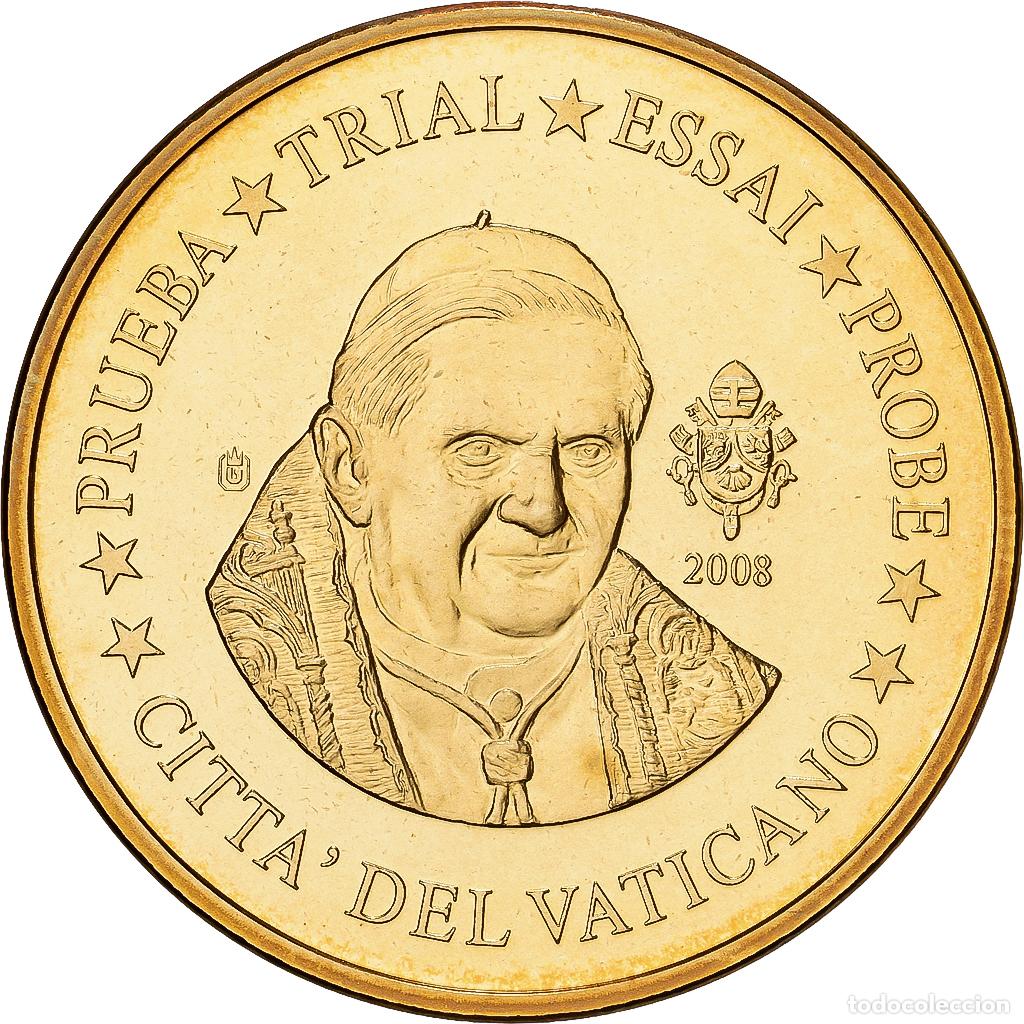 Medallas tem&aacute;ticas: [#1214819] CIUDAD DEL VATICANO, medalla, 50 C, Essai-Trial Benoit XVI, 2008, Lat&oacute;n, FDC