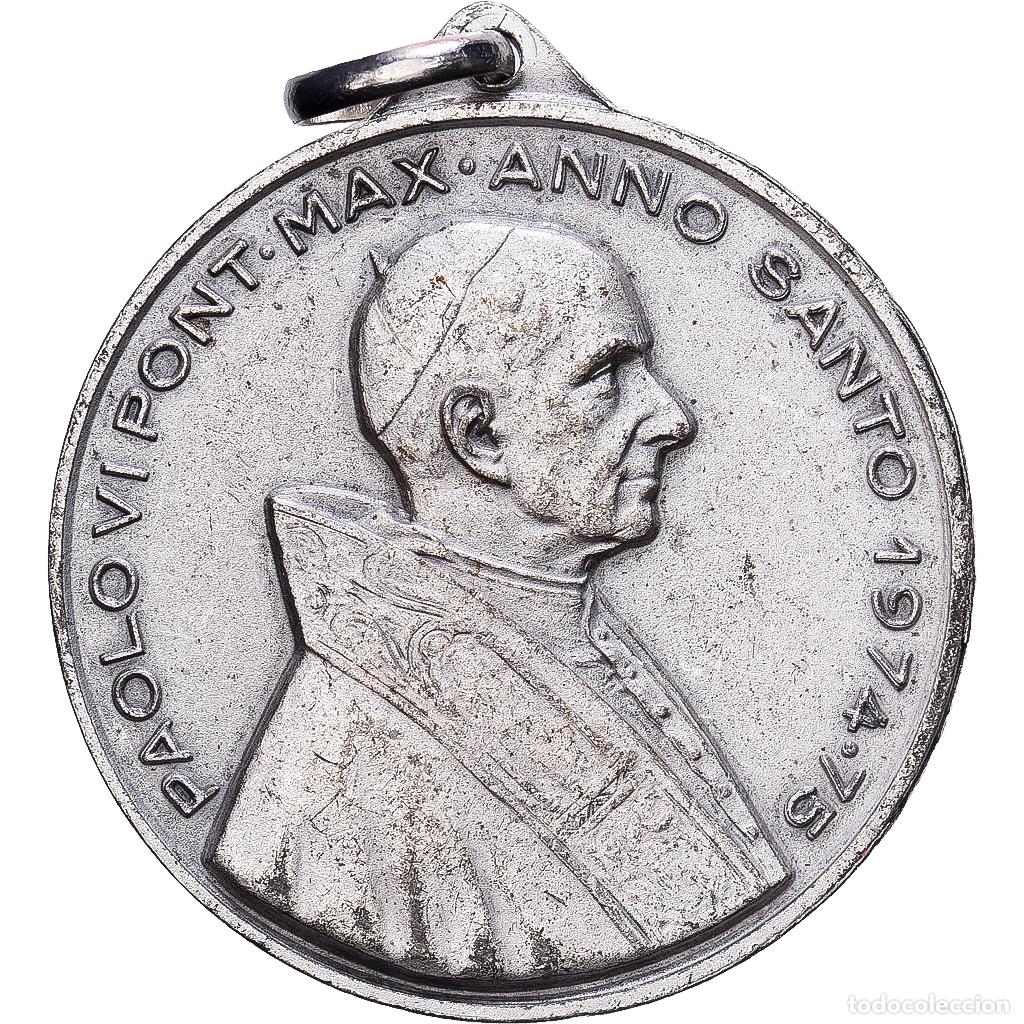 Medallas tem&aacute;ticas: [#1214838] CIUDAD DEL VATICANO, medalla, Le Pape Paul VI, Bronce plateado, MBC+