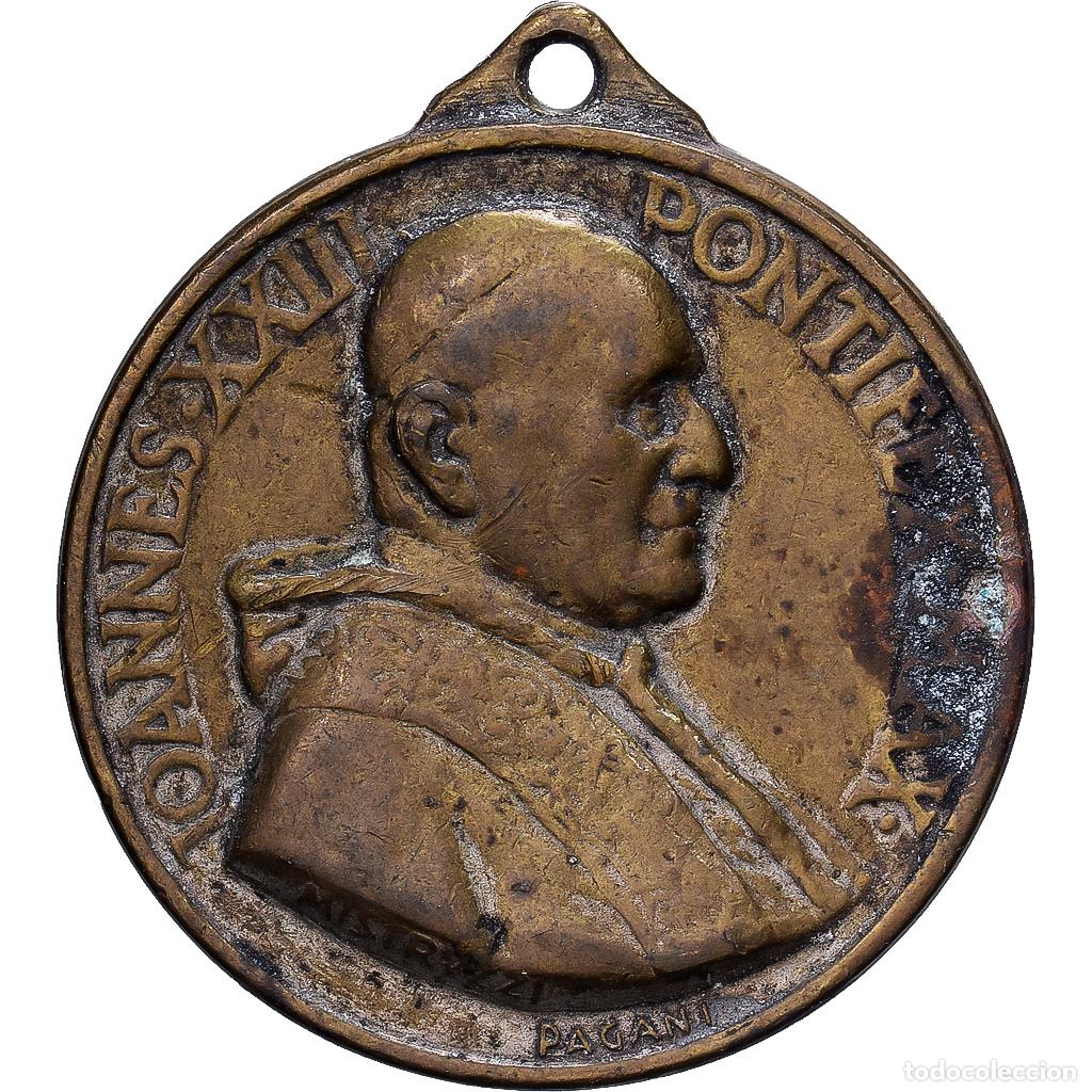 Medallas tem&aacute;ticas: [#1214843] CIUDAD DEL VATICANO, medalla, Le Pape Jean XXIII, Lat&oacute;n, Pagani, BC+