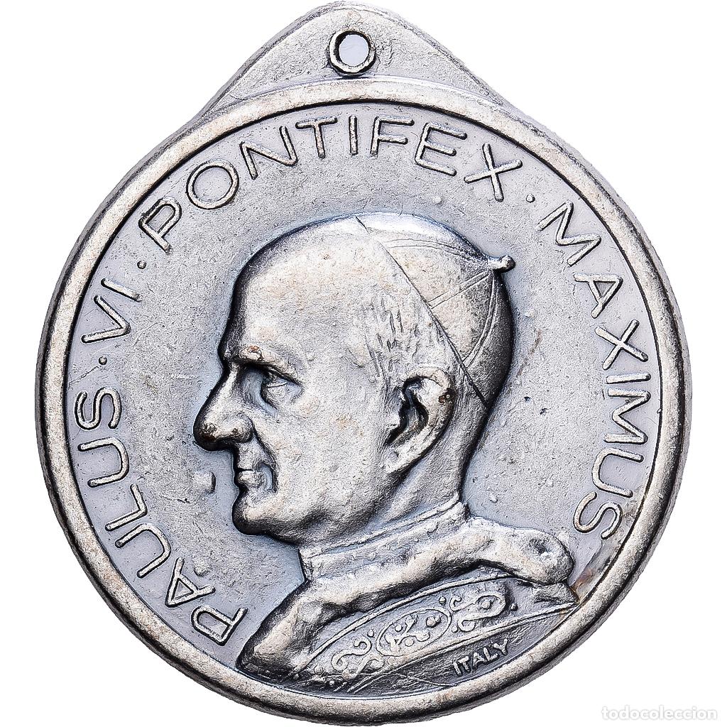 Medallas tem&aacute;ticas: [#1214846] CIUDAD DEL VATICANO, medalla, Le Pape Paul VI, Bronce plateado, MBC+