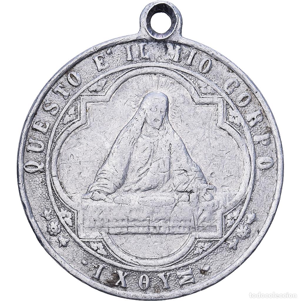 Medallas tem&aacute;ticas: [#1214868] Italia, medalla, Ricordo della mia Prima Comunione, Aluminio, MBC