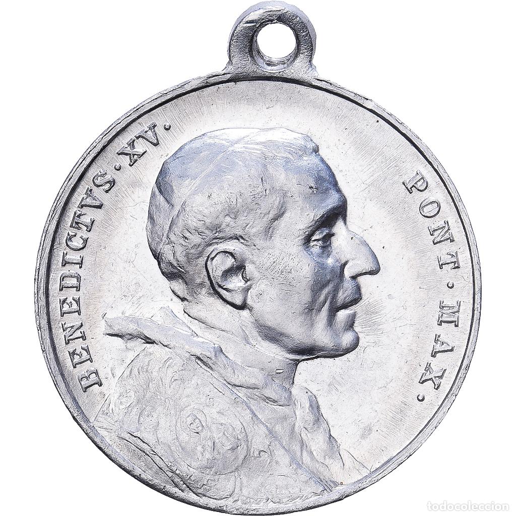Medallas tem&aacute;ticas: [#1214852] CIUDAD DEL VATICANO, medalla, Le Pape Benoit XV, Aluminio, EBC