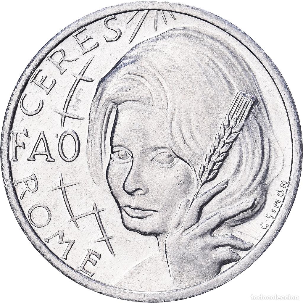 Medallas tem&aacute;ticas: [#1214855] Italia, medalla, C&eacute;r&egrave;s, FAO, Rome, Nations Unies, 1971, Aluminio, SC